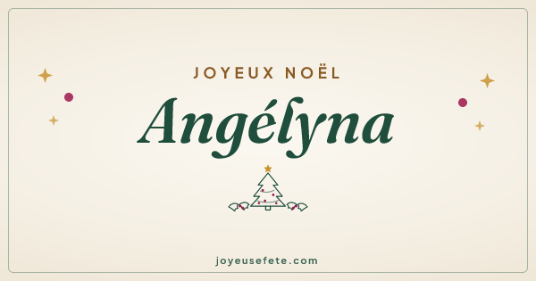 Image « Joyeux Noël Angélyna » au format large