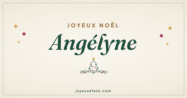 Image « Joyeux Noël Angélyne » au format large