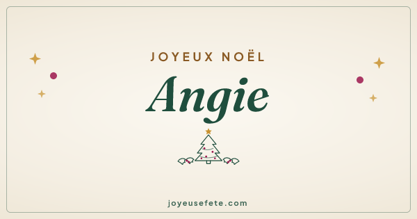Image « Joyeux Noël Angie » au format large