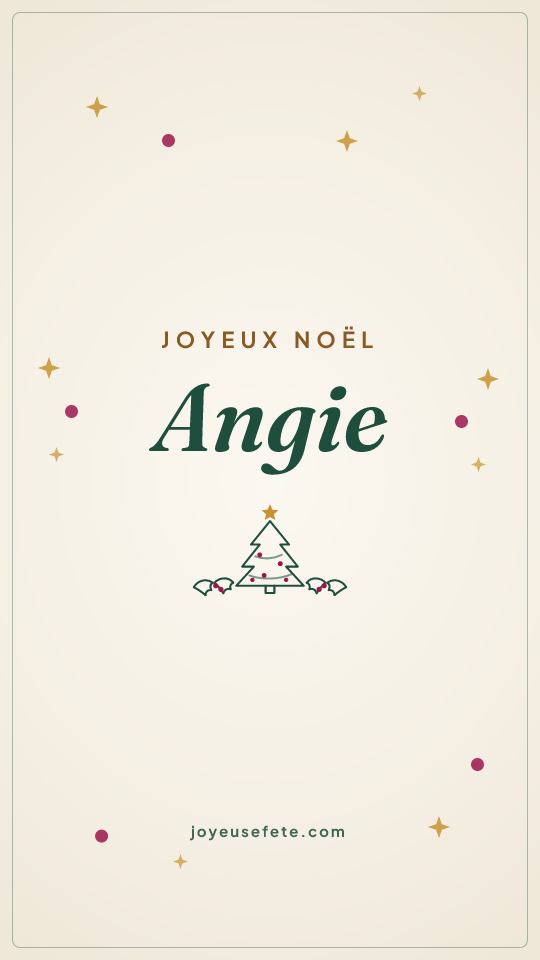 Image « Joyeux Noël Angie » au format story
