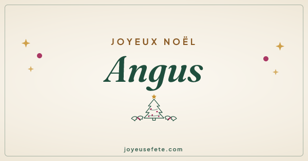 Image « Joyeux Noël Angus » au format large