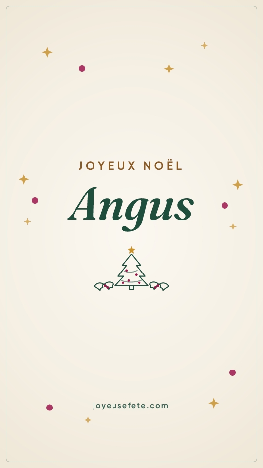 Image « Joyeux Noël Angus » au format story