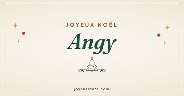 Image « Joyeux Noël Angy » au format large