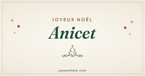 Image « Joyeux Noël Anicet » au format large