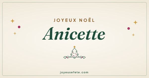 Image « Joyeux Noël Anicette » au format large