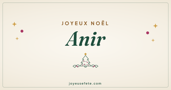 Image « Joyeux Noël Anir » au format large