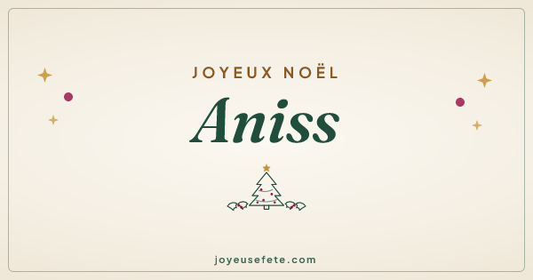 Image « Joyeux Noël Aniss » au format large