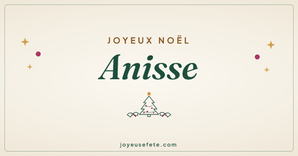 Image « Joyeux Noël Anisse » au format large