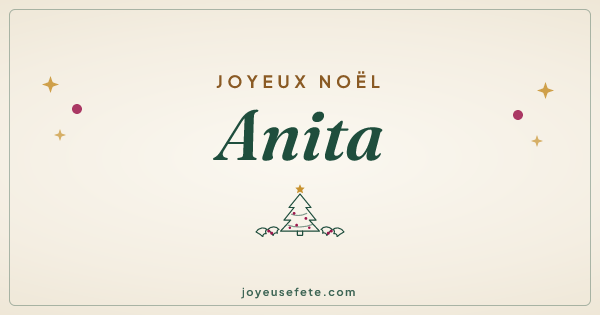 Image « Joyeux Noël Anita » au format large