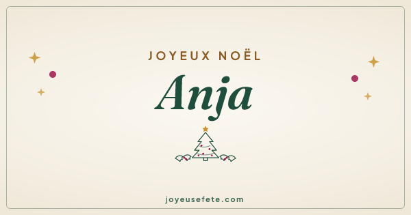 Image « Joyeux Noël Anja » au format large