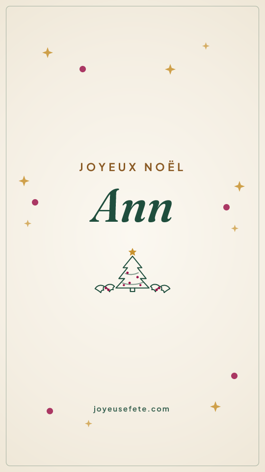 Image « Joyeux Noël Ann » au format story