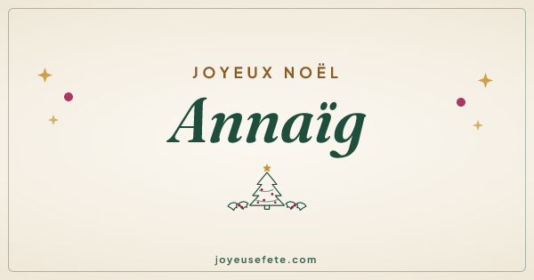 Image « Joyeux Noël Annaïg » au format large
