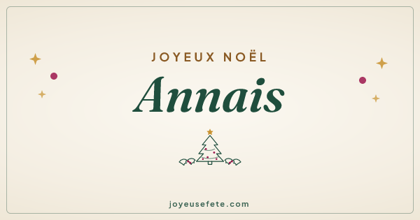 Image « Joyeux Noël Annais » au format large