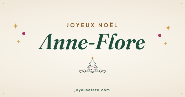 Image « Joyeux Noël Anne-Flore » au format large