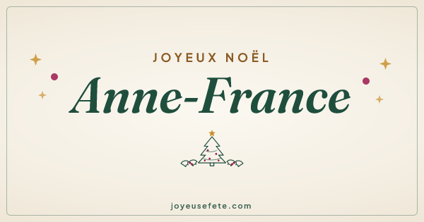 Image « Joyeux Noël Anne-France » au format large