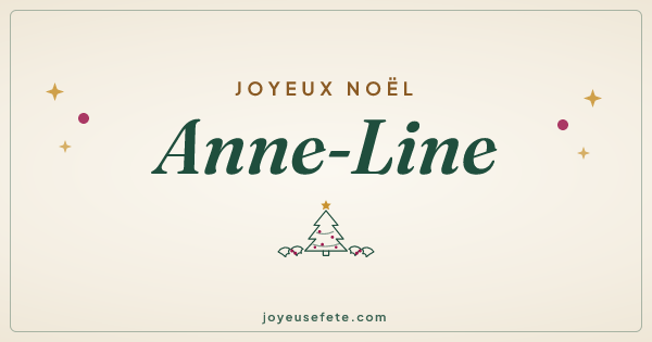 Image « Joyeux Noël Anne-Line » au format large