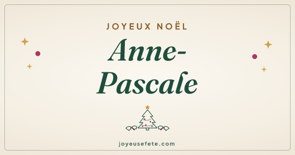 Image « Joyeux Noël Anne-Pascale » au format large