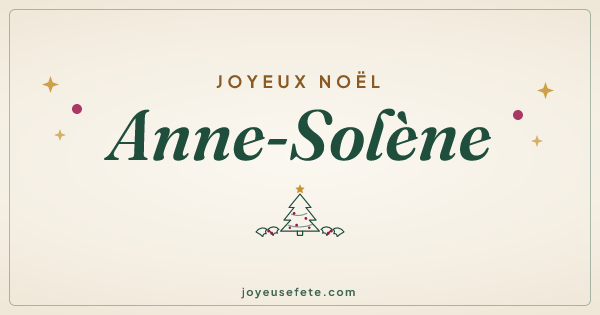 Image « Joyeux Noël Anne-Solène » au format large