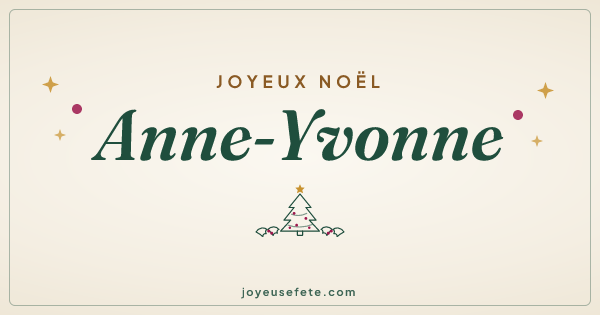 Image « Joyeux Noël Anne-Yvonne » au format large