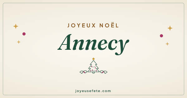 Image « Joyeux Noël Annecy » au format large