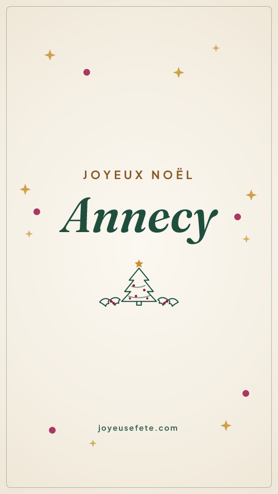 Image « Joyeux Noël Annecy » au format story