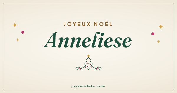 Image « Joyeux Noël Anneliese » au format large