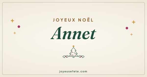 Image « Joyeux Noël Annet » au format large