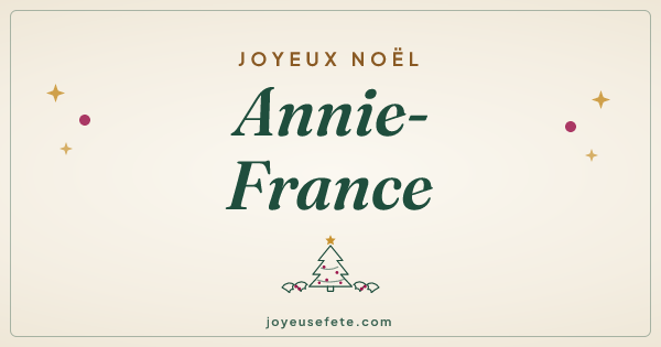 Image « Joyeux Noël Annie-France » au format large