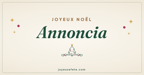 Image « Joyeux Noël Annoncia » au format large
