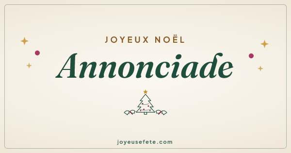 Image « Joyeux Noël Annonciade » au format large