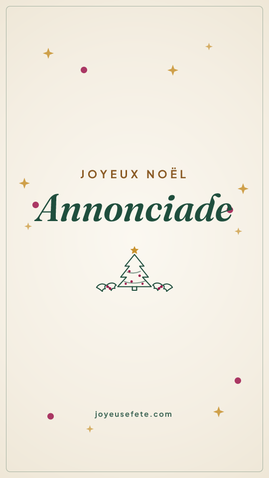 Image « Joyeux Noël Annonciade » au format story
