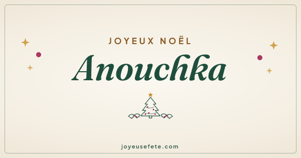 Image « Joyeux Noël Anouchka » au format large