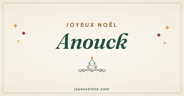 Image « Joyeux Noël Anouck » au format large