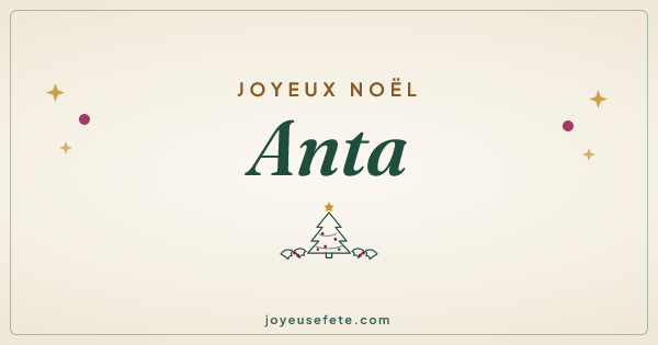 Image « Joyeux Noël Anta » au format large