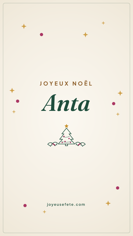 Image « Joyeux Noël Anta » au format story