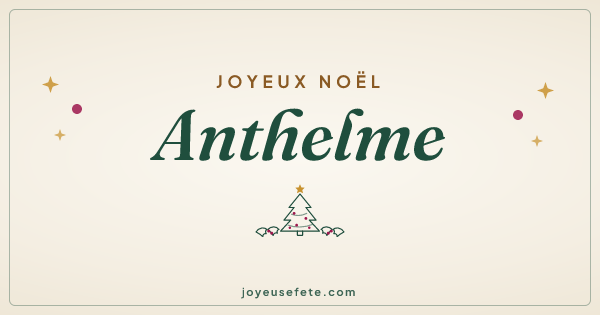 Image « Joyeux Noël Anthelme » au format large