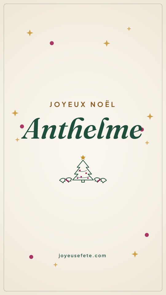 Image « Joyeux Noël Anthelme » au format story