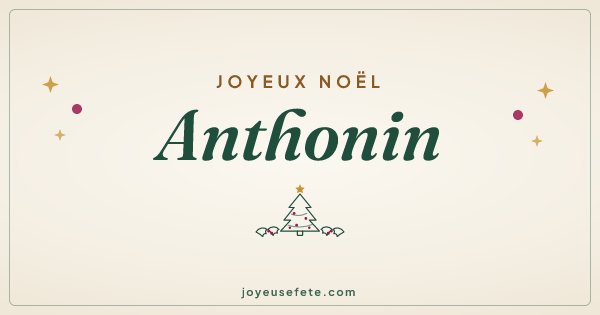 Image « Joyeux Noël Anthonin » au format large