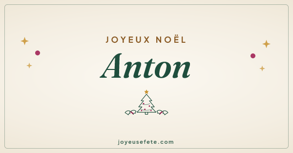 Image « Joyeux Noël Anton » au format large