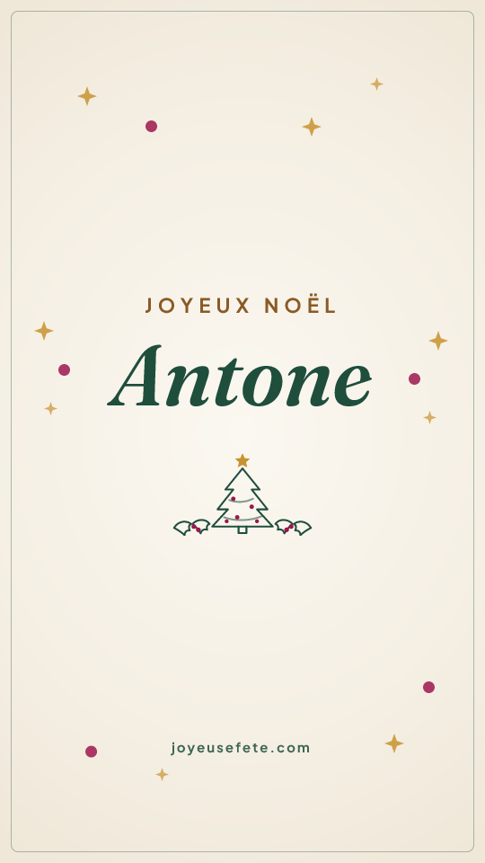 Image « Joyeux Noël Antone » au format story