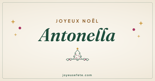 Image « Joyeux Noël Antonella » au format large