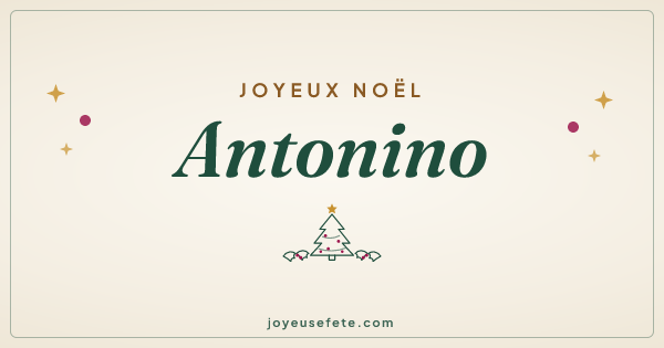 Image « Joyeux Noël Antonino » au format large