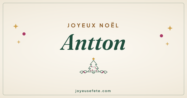 Image « Joyeux Noël Antton » au format large