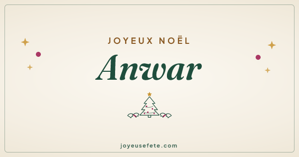 Image « Joyeux Noël Anwar » au format large
