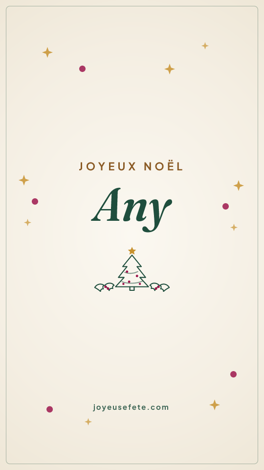 Image « Joyeux Noël Any » au format story