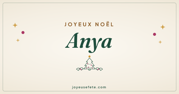 Image « Joyeux Noël Anya » au format large
