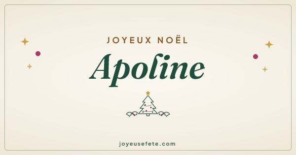 Image « Joyeux Noël Apoline » au format large