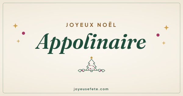 Image « Joyeux Noël Appolinaire » au format large