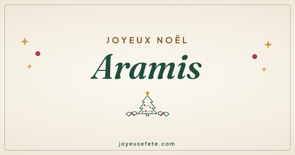Image « Joyeux Noël Aramis » au format large
