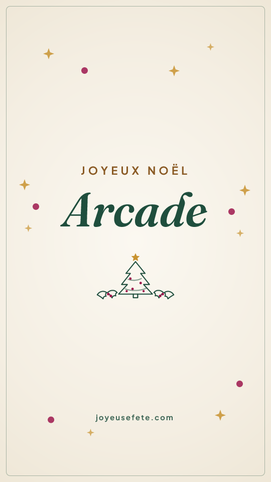 Image « Joyeux Noël Arcade » au format story